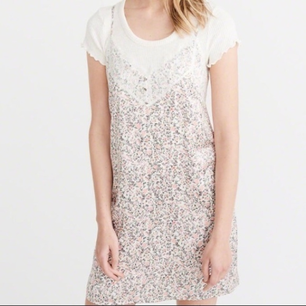 NWT Abercrombie Floral Spaghetti Strap Dress XS
